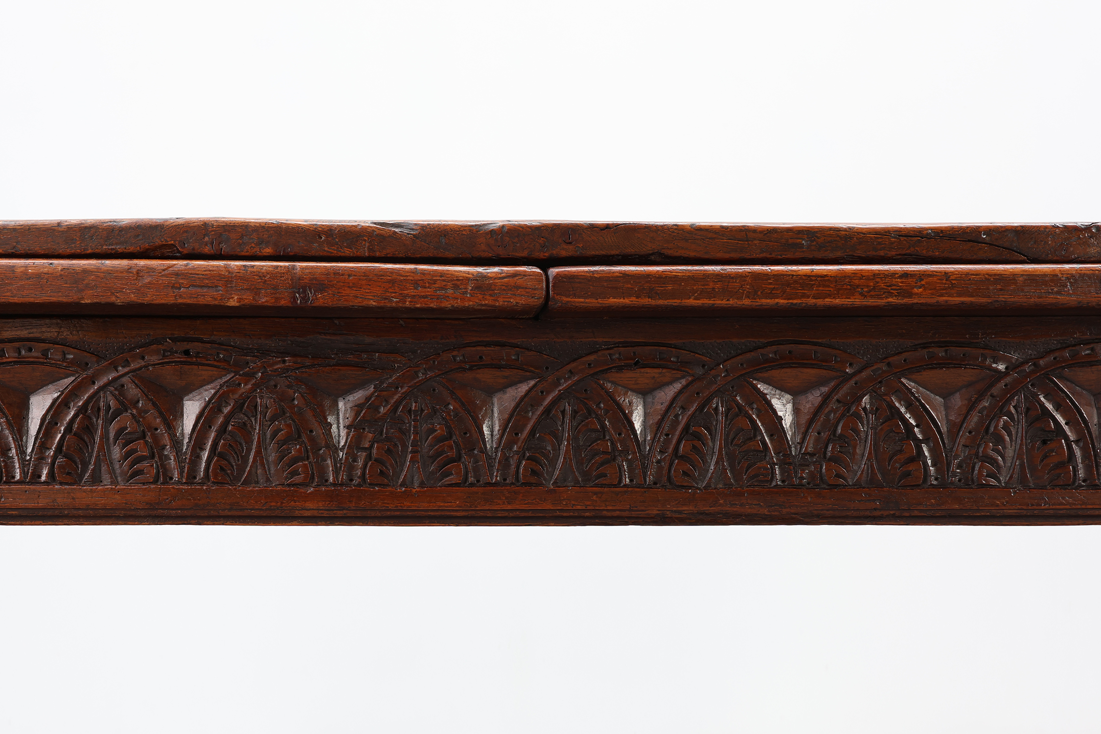 Large 17th‑Century Extendable Oak Dining Table, Francethumbnail